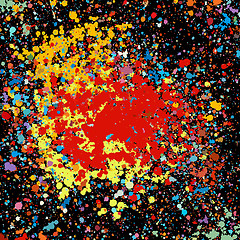 Image showing Grunge colorful splashing. EPS 8