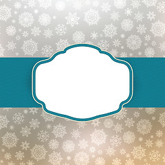 Image showing Template frame design for christmas card. EPS 8