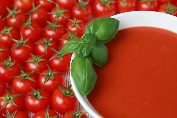 Image showing Fresh tomato soup