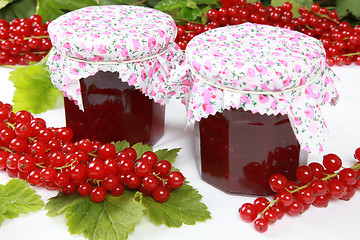 Image showing Red currant jam