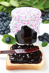 Image showing Blueberry jam