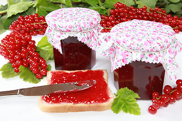 Image showing Red currant jam