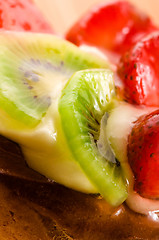 Image showing French cake with fresh fruits