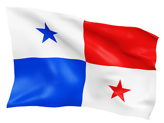 Image showing 3D Panama flag 