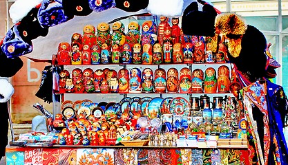 Image showing gift shop with dolls