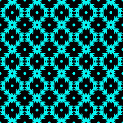 Image showing seamless dots and checkered pattern 