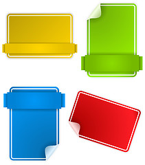 Image showing Set of Colorful Text Box