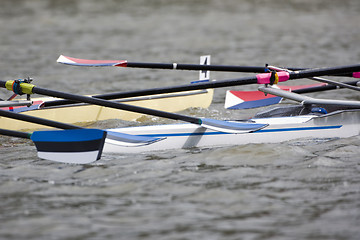 Image showing Rowing boat collision