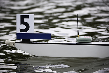 Image showing Rowing boat bow