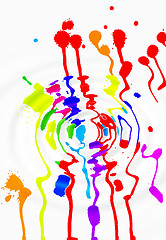 Image showing colorful blots