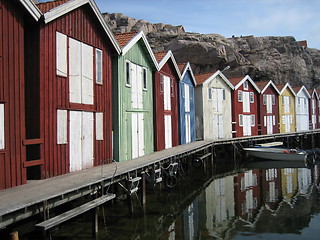 Image showing Bryggen i Smögen