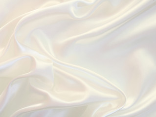 Image showing Smooth elegant white silk as background 