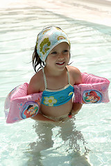 Image showing Happy child in pool