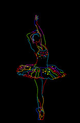 Image showing Stylized ballerina