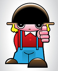 Image showing Illustration of boy character