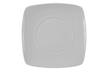 Image showing Empty white plate