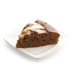 Image showing Piece of chocolate cake