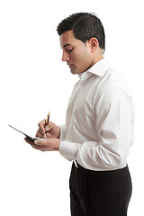 Image showing Businessman or waiter