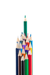 Image showing color pencils isolated on white