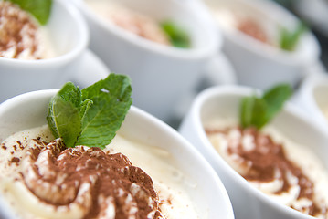 Image showing cream cappuccino with mint