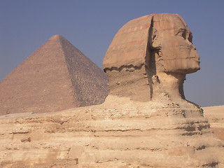 Image showing Sphinx and Pyramid