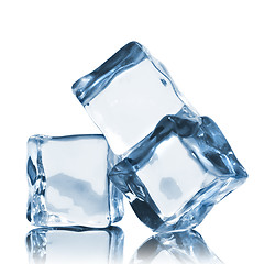 Image showing ice cubes isolated on white