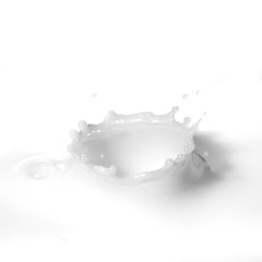 Image showing Milk splash isolated on white