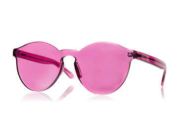 Image showing Pink sunglasses isolated on white