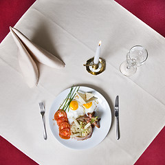 Image showing English breakfast on the table 2