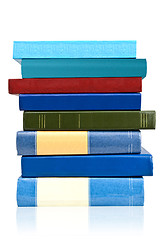 Image showing pile of books isolated on white