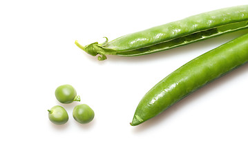 Image showing peas isolated on white