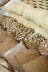 Image showing various baked bread buns