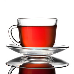 Image showing cup of tea isolated on white