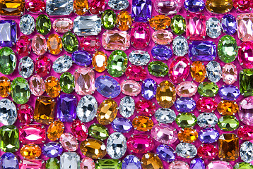 Image showing background from various color shiny gems