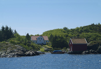 Image showing House with boat