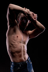 Image showing Muscular naked man