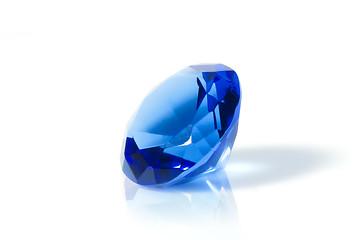 Image showing blue diamond isolated on white