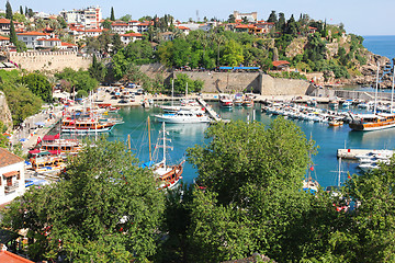 Image showing Turkey. Antalya town. View of harbor 