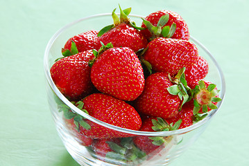 Image showing Appetizing red strawberries