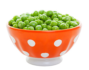 Image showing Fresh Peas in a Bowl