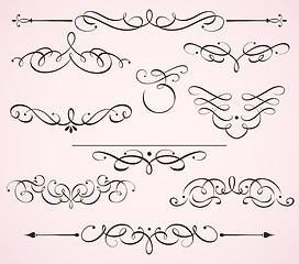 Image showing  decorative floral elements