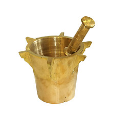 Image showing Gold mortar