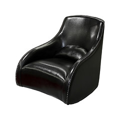 Image showing Black armchair