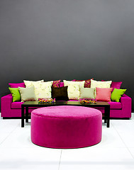 Image showing Purple settee