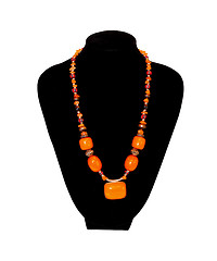 Image showing Orange necklace