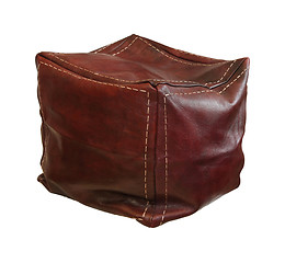 Image showing Leather hassock