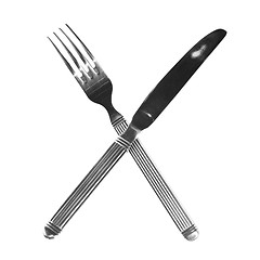 Image showing crossed fork and knife