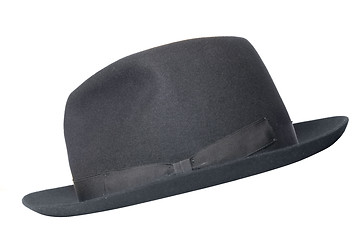 Image showing retro black hat isolated on white