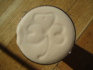 Image showing shamrock in beer
