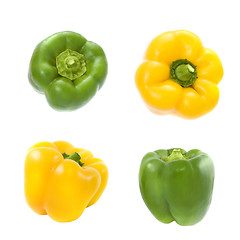 Image showing yellow and green pepper